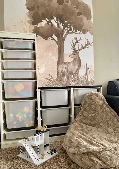 Animaux de la forêt en taupe