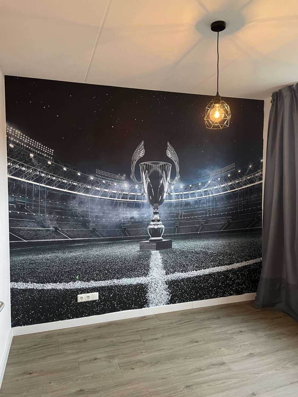 Coupe dans un stade