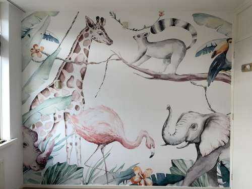Aquarelle d'animaux africains