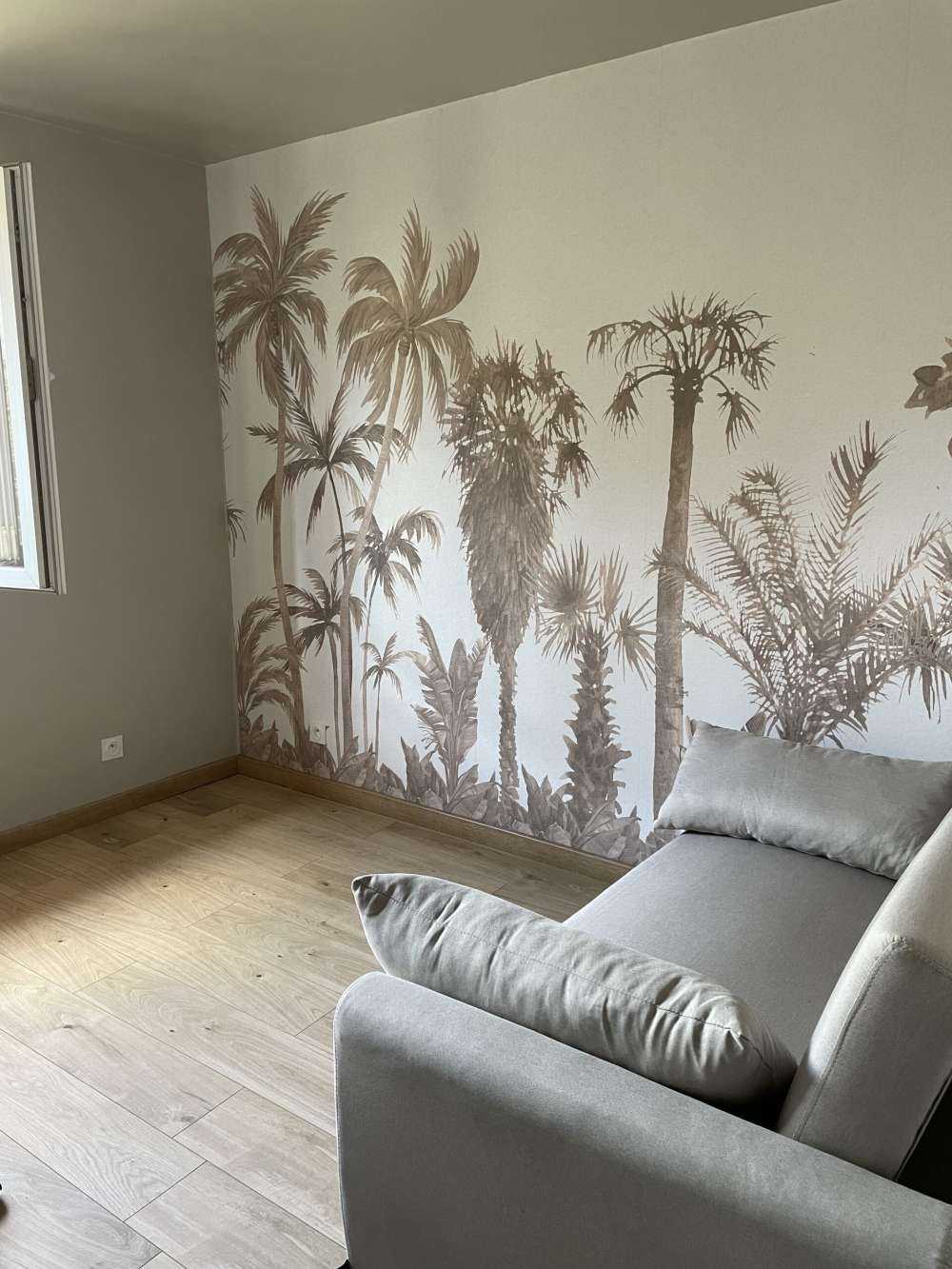 Thème de la jungle en taupe