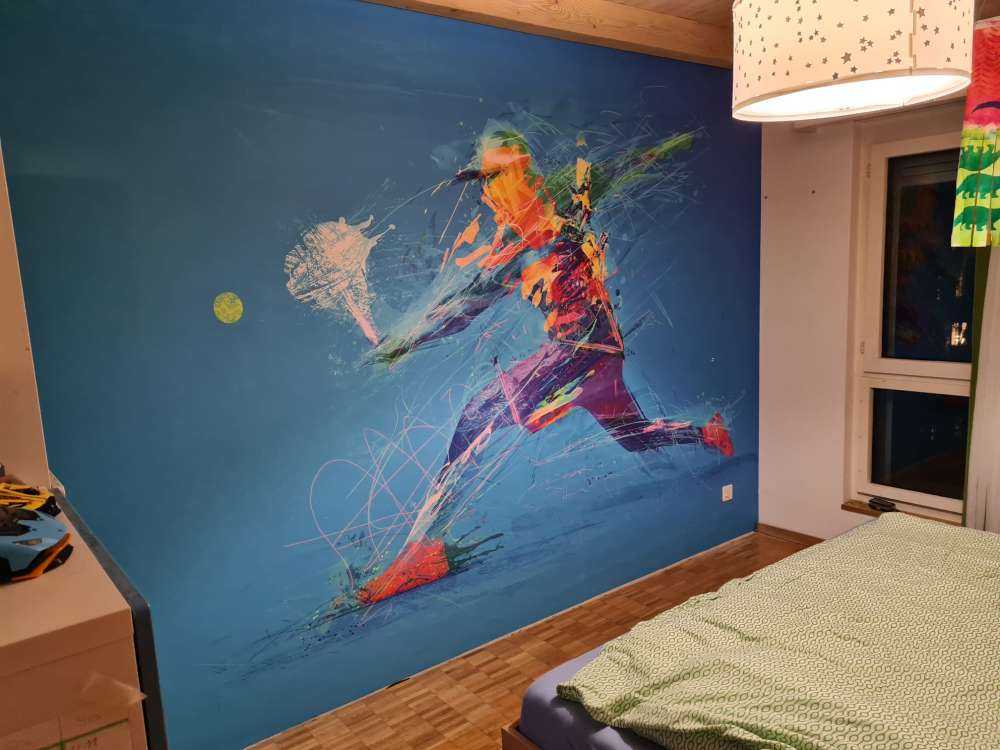 Joueur de tennis illustré