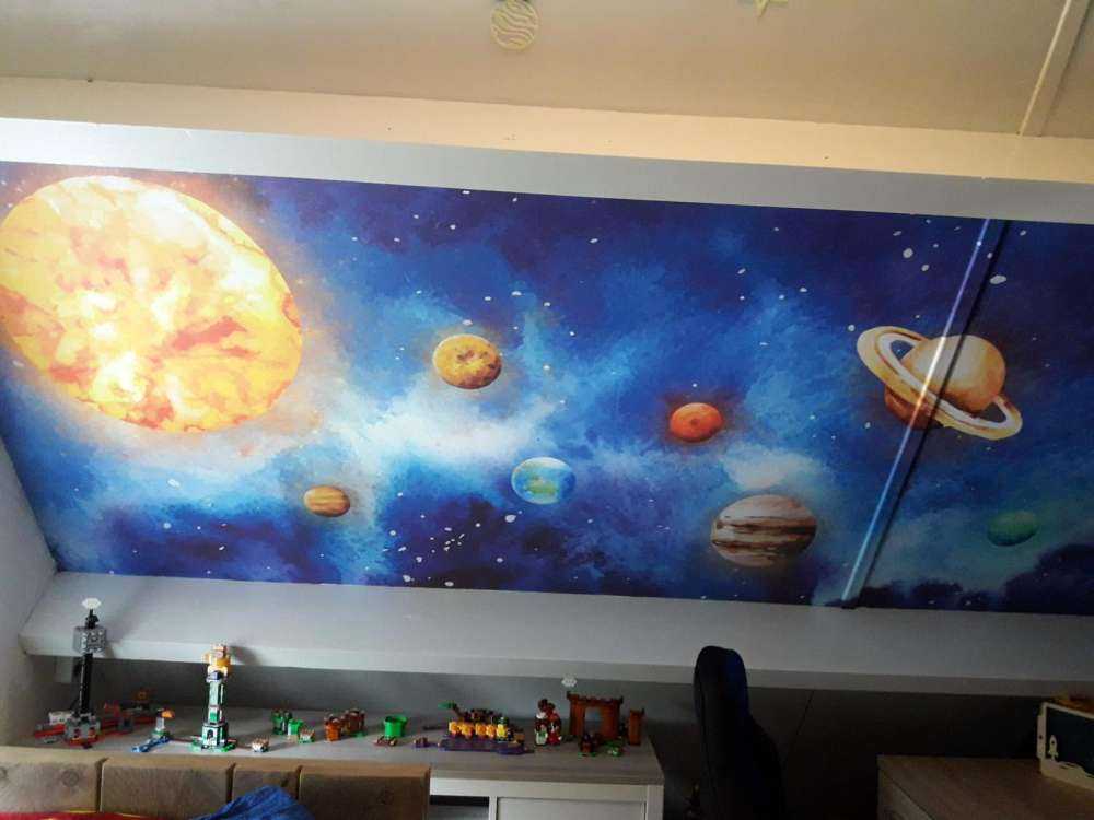 Les planètes dans l'espace