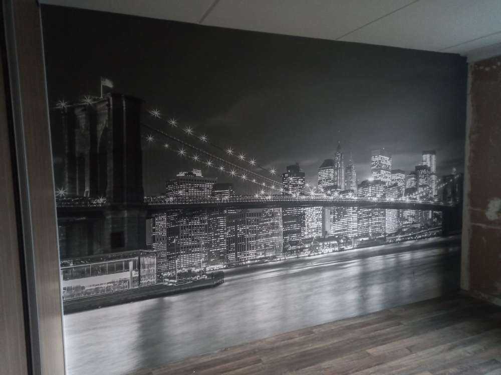 Le pont de Brooklyn en pleine nuit