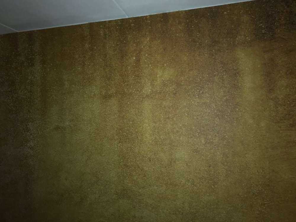 Béton jaune ocre