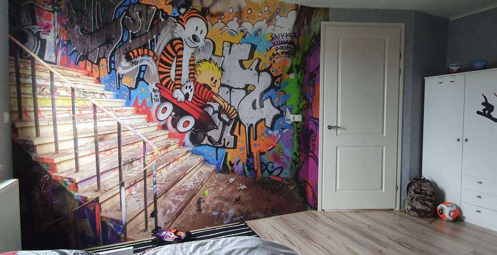 Graffiti avec escalier