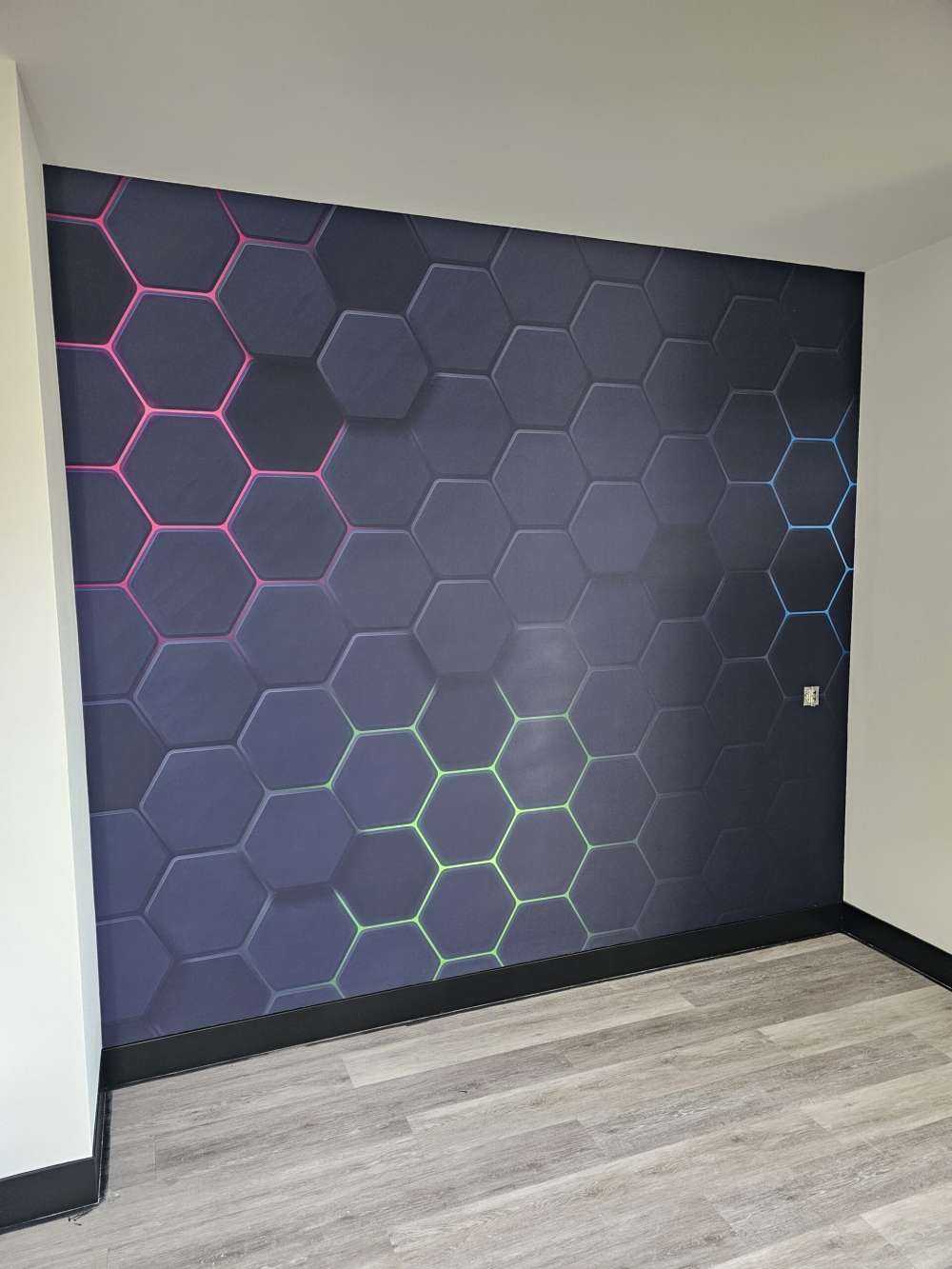 Hexagones lumineux
