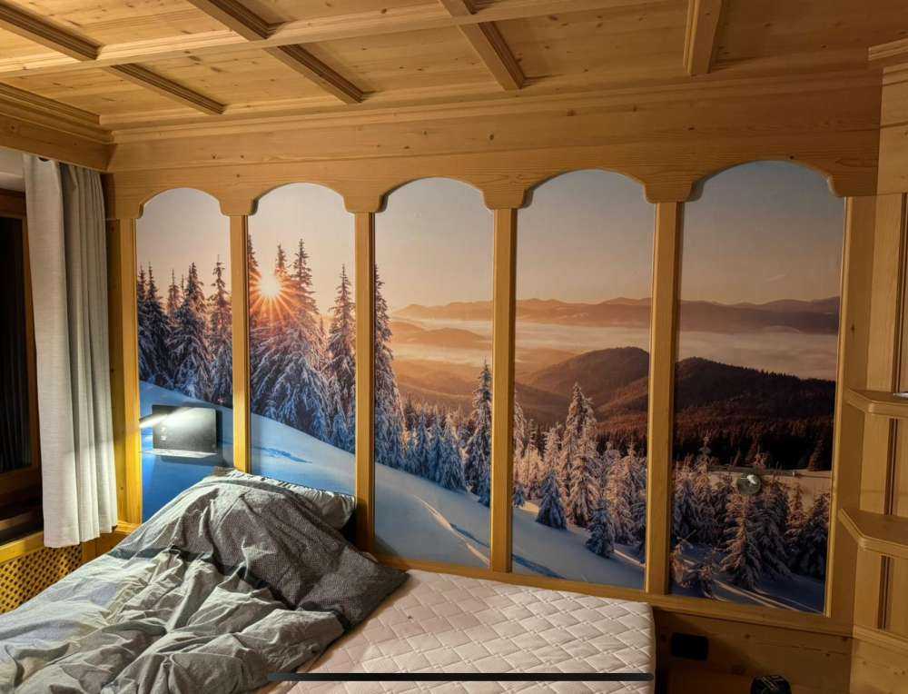 Matin d'hiver dans les montagnes