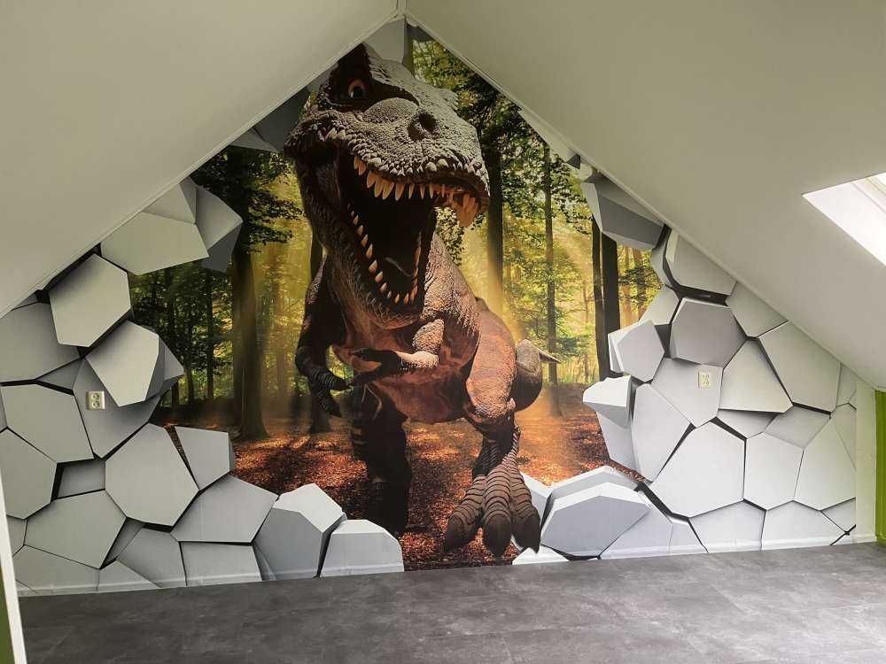 Dino dans un mur