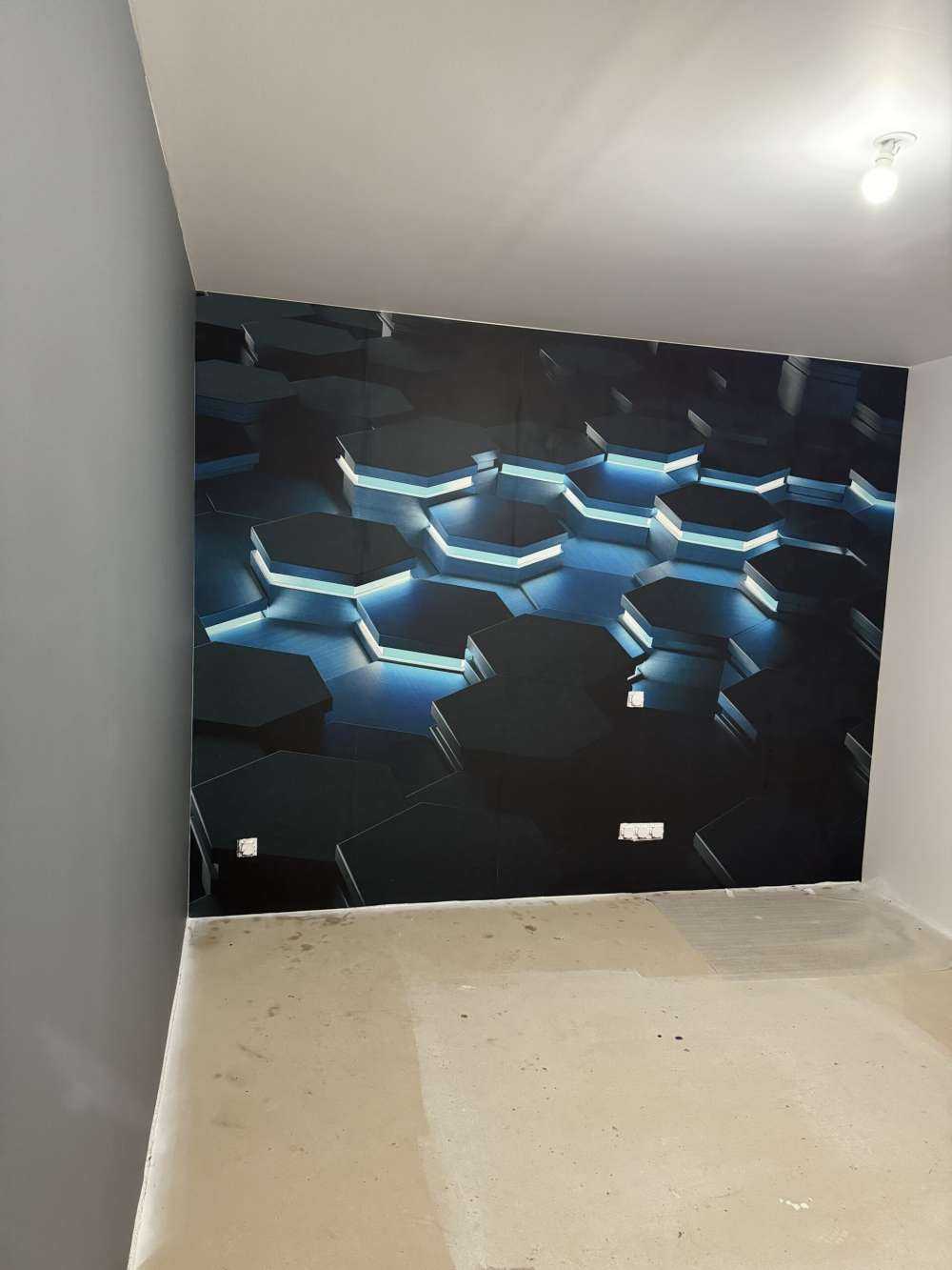Hexagones 3D lumineux