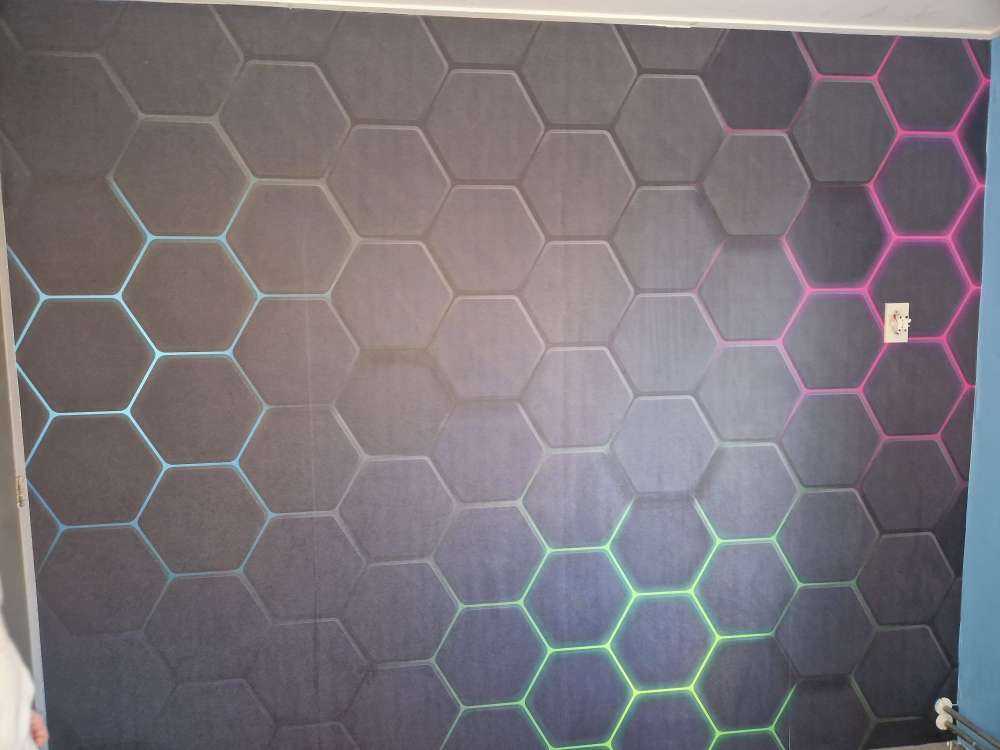 Hexagones lumineux