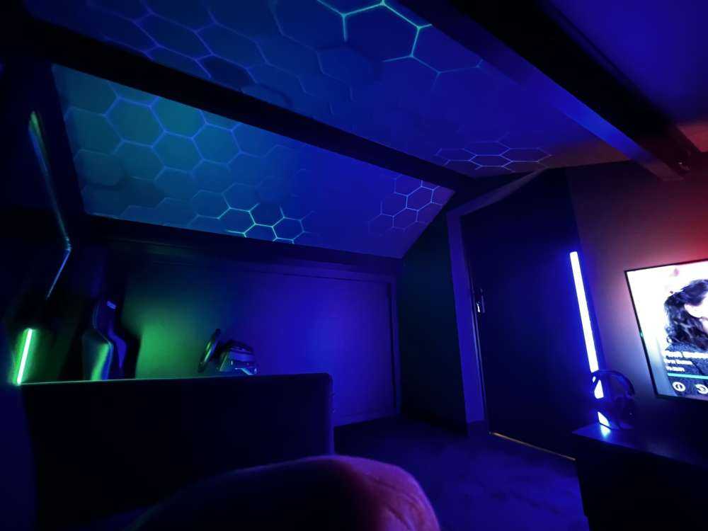 Hexagones lumineux