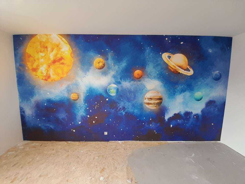 Les planètes dans l'espace