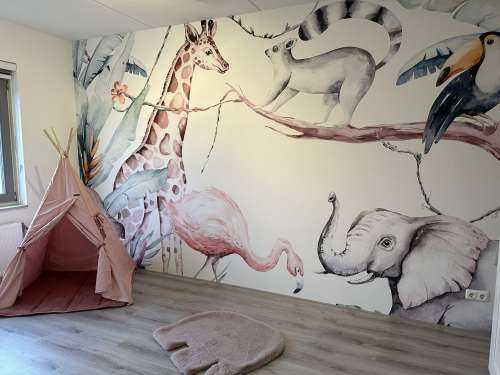Aquarelle d'animaux africains