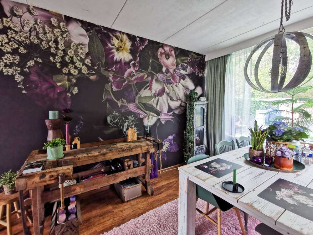 Mur de fleurs
