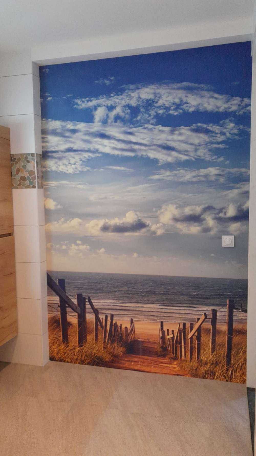 Plage et nuages