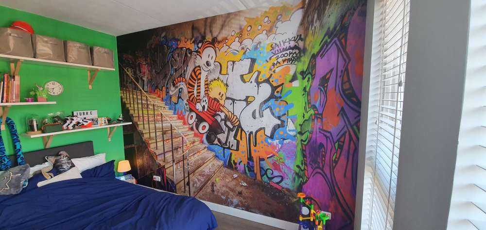Graffiti avec escalier