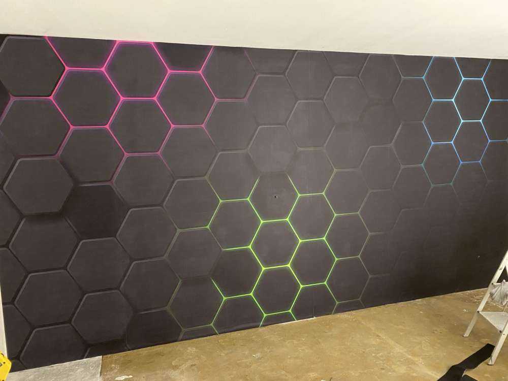 Hexagones lumineux