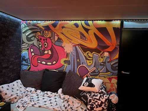 Des graffitis durs