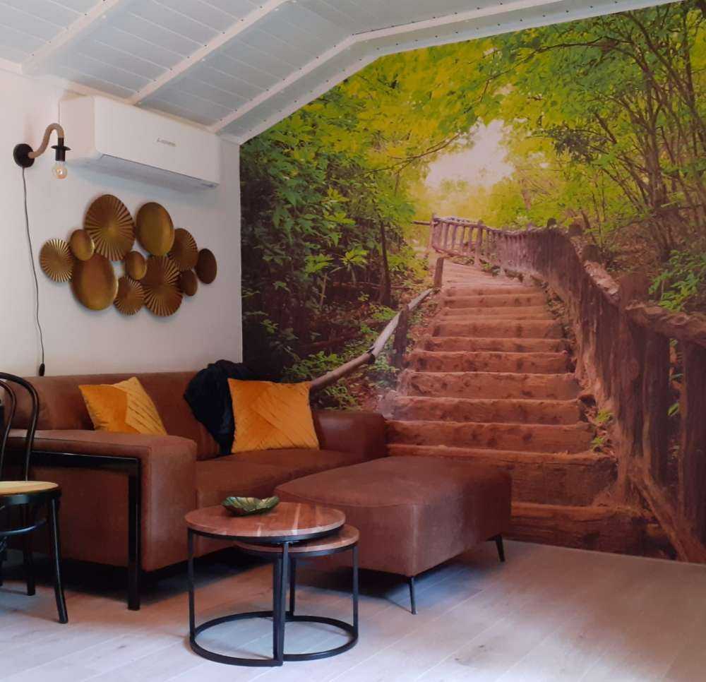Escalier en forêt