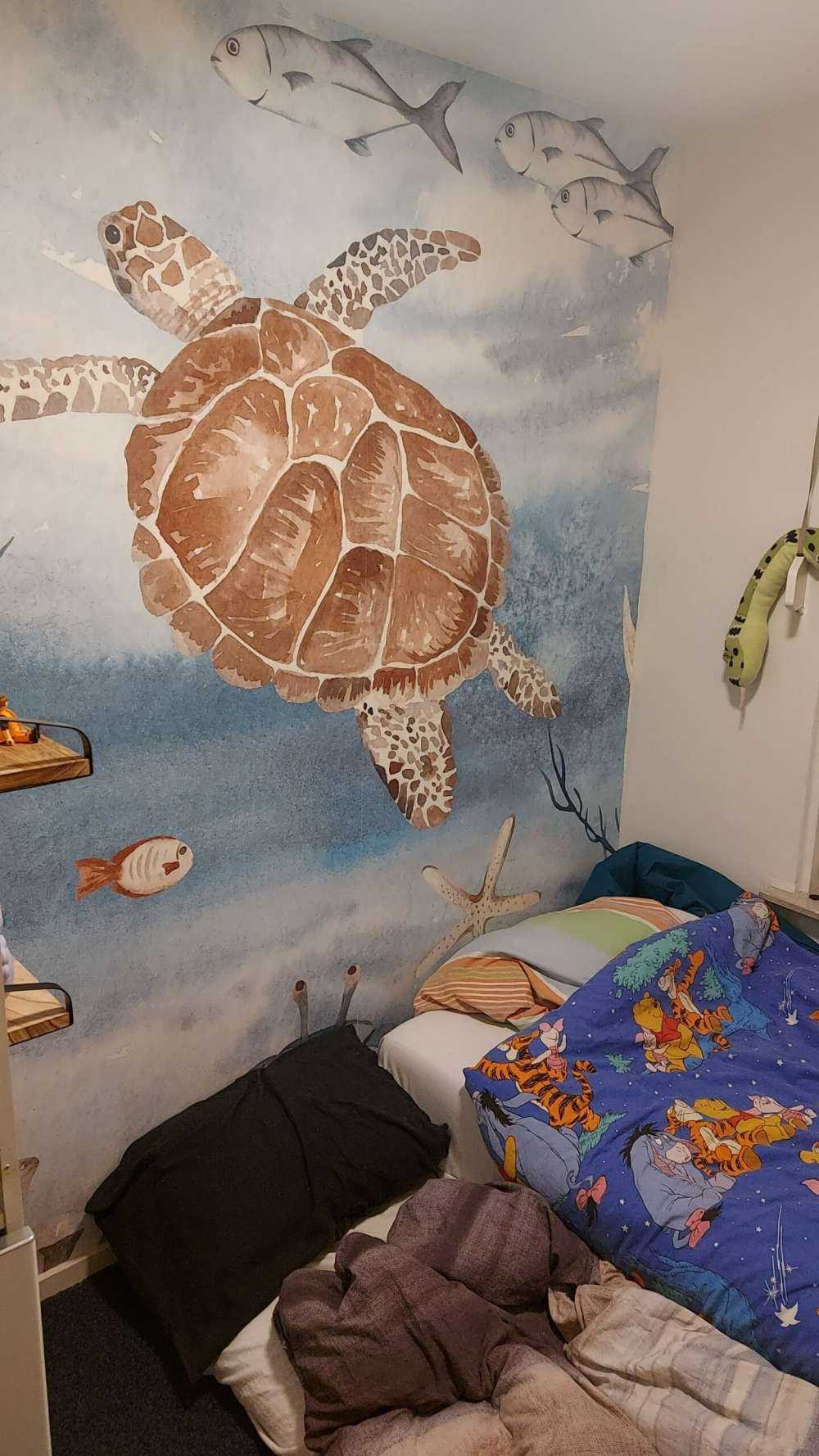 Tortue de mer aquarelle