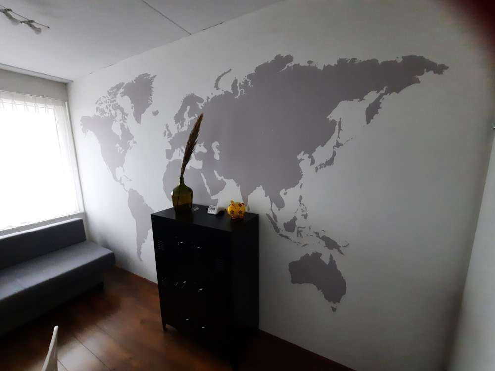 Carte du monde grise