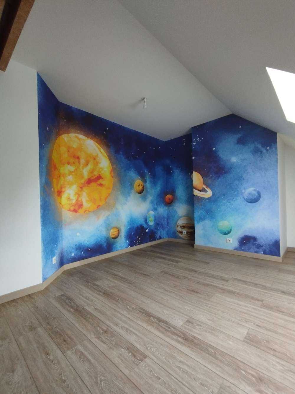 Les planètes dans l'espace