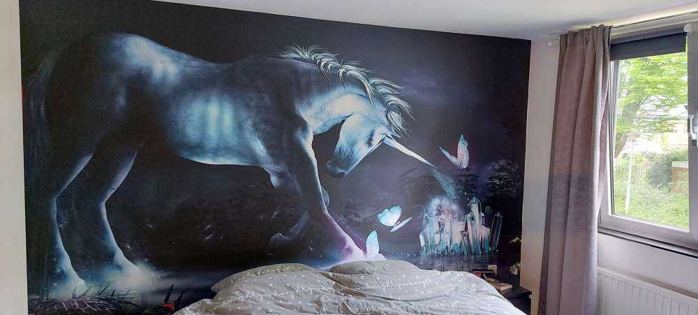 Licorne et papillons