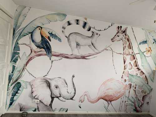 Aquarelle d'animaux africains