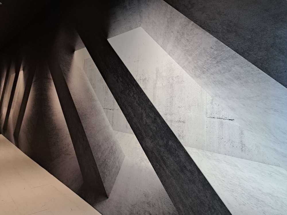 Piliers en béton en 3D