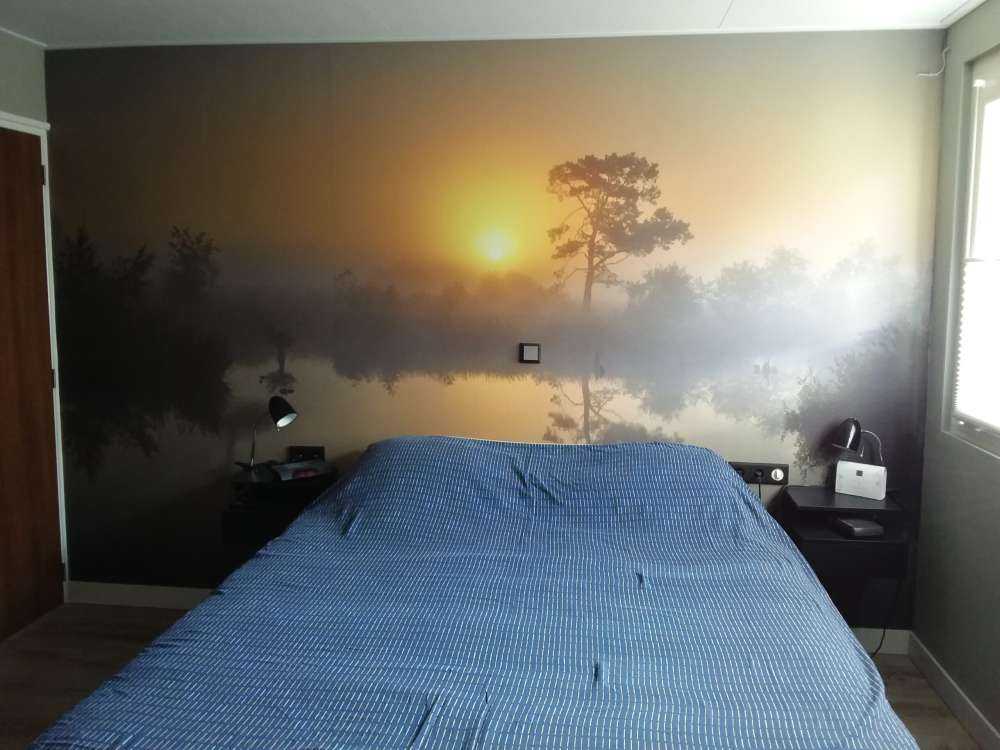Lever de soleil brumeux