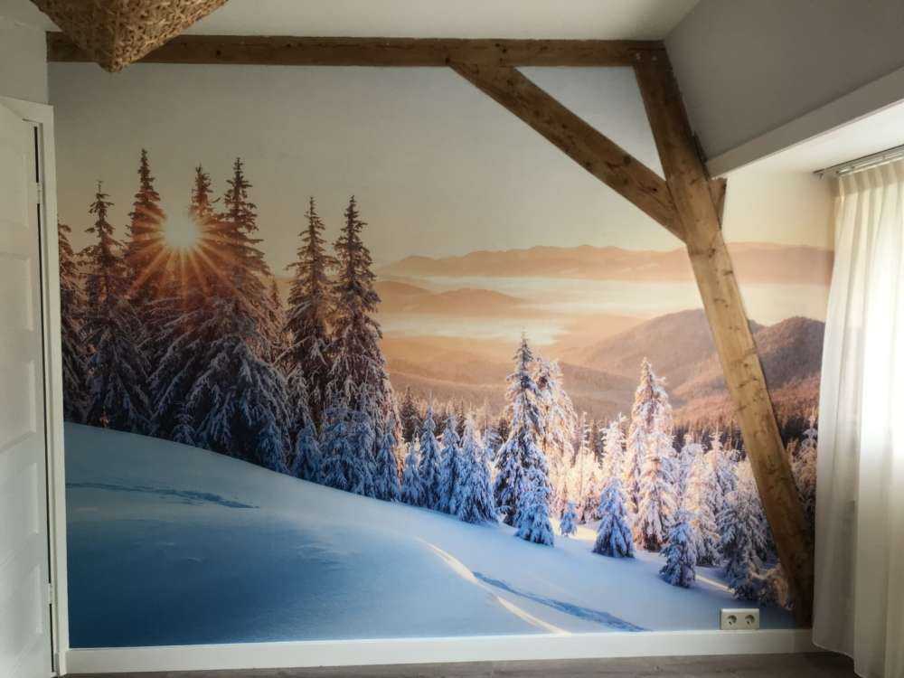 Matin d'hiver dans les montagnes