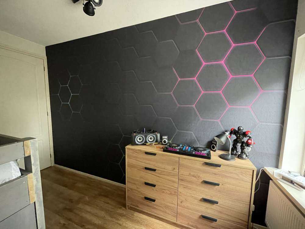 Hexagones lumineux