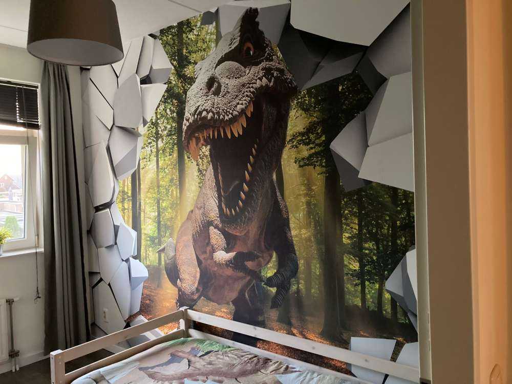 Dino dans un mur
