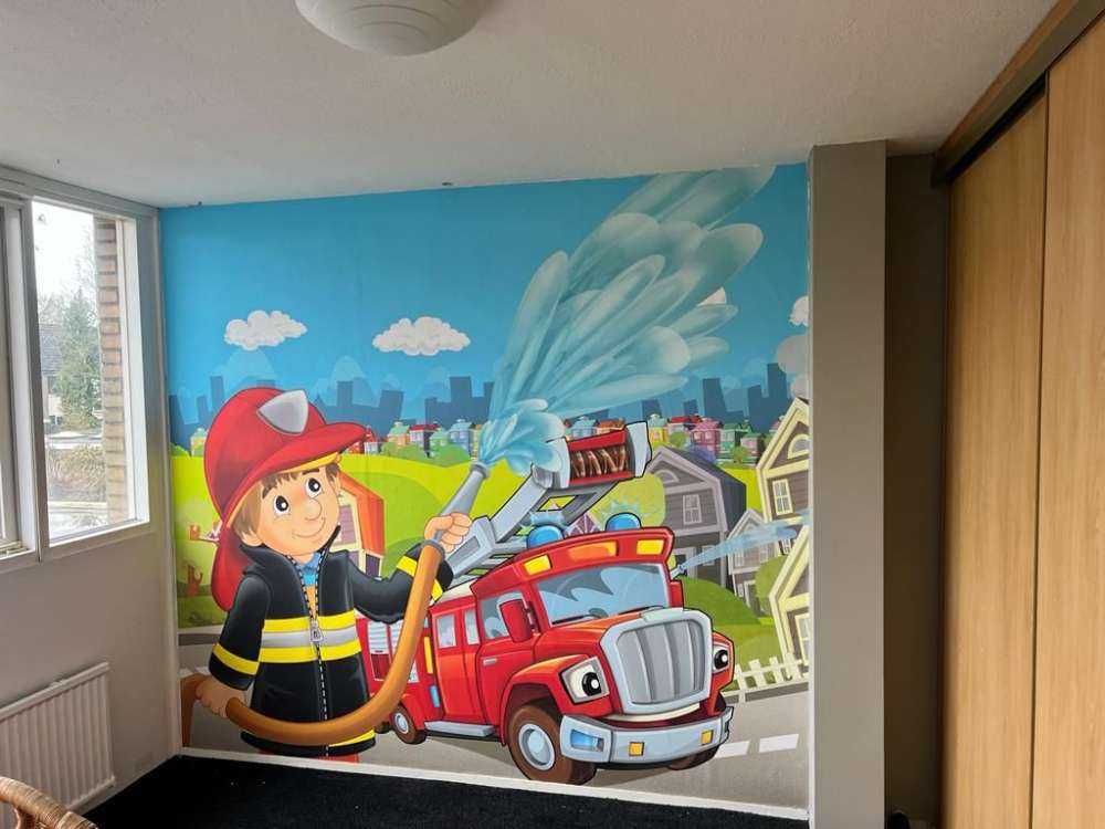 Chambre d'enfants pompiers