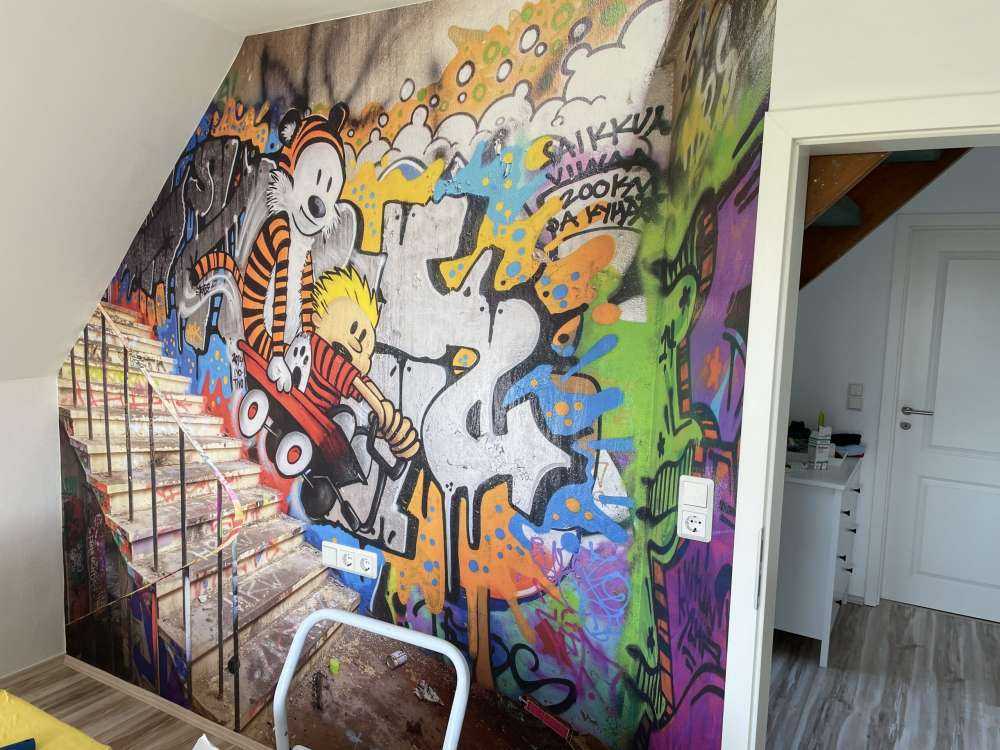 Graffiti avec escalier