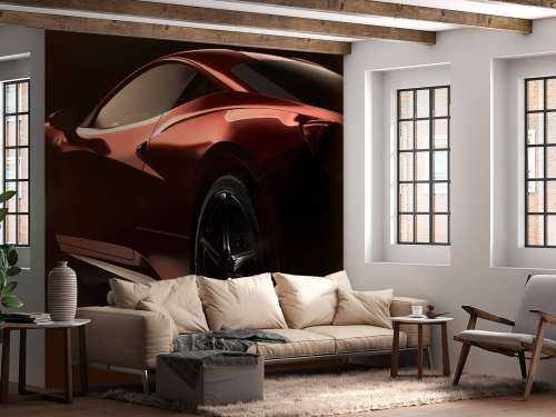 Voiture de sport rouge