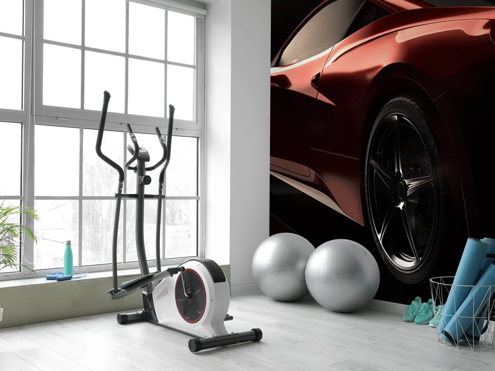 Voiture de sport rouge