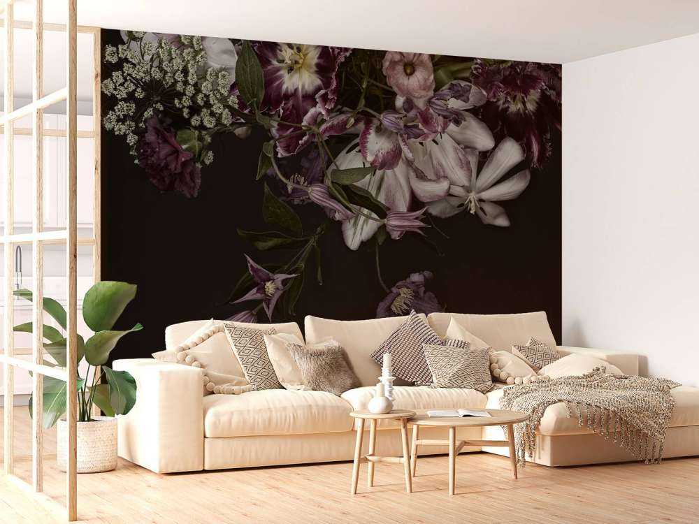 Mur de fleurs