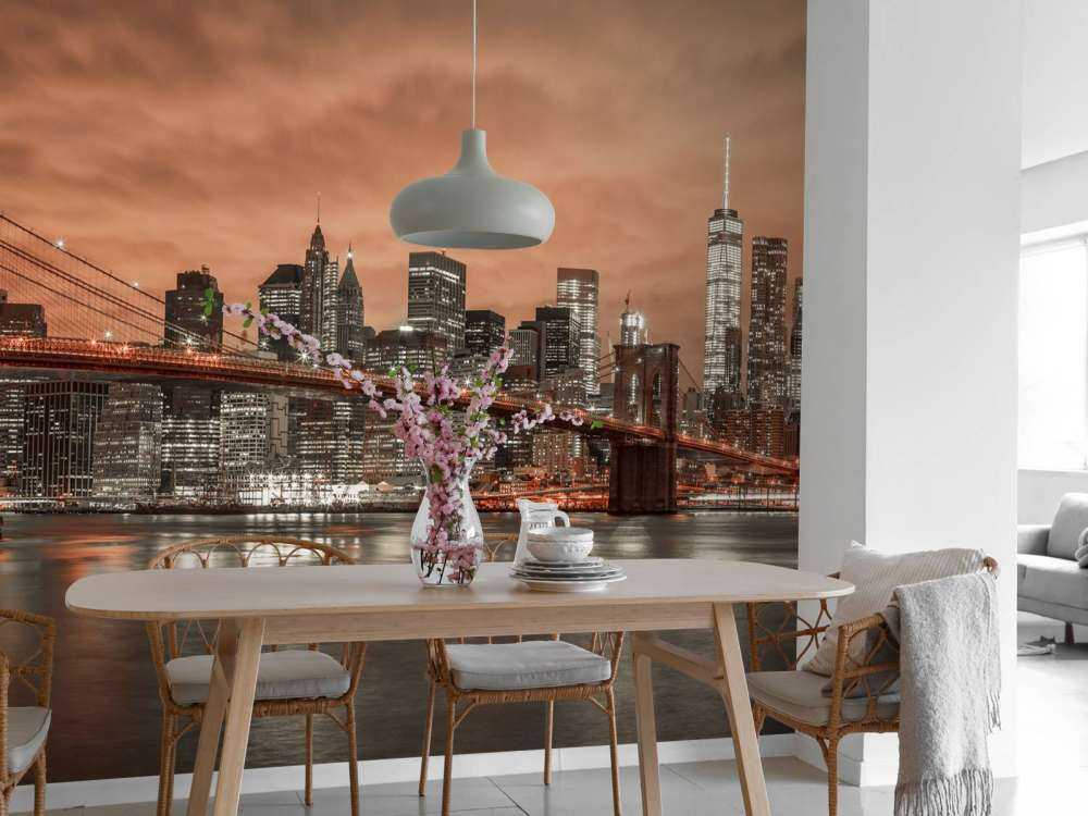 Pont de Brooklyn et Manhattan