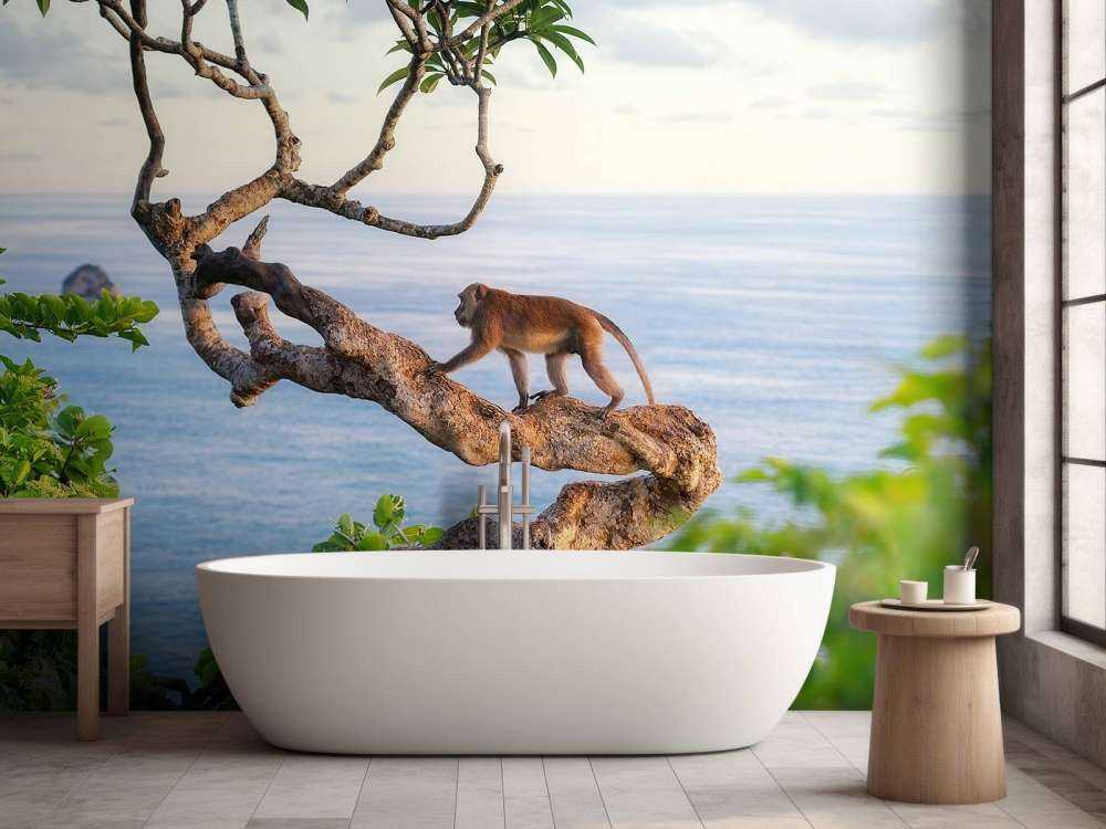 Singe sur un arbre