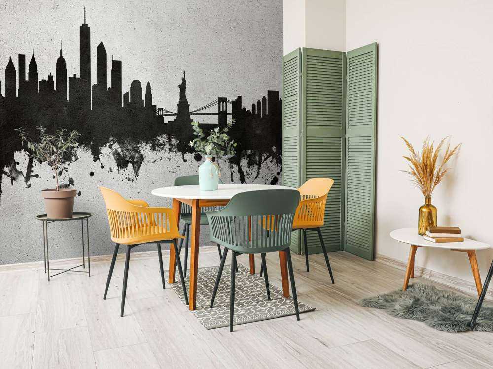 Aquarelle skyline, New York