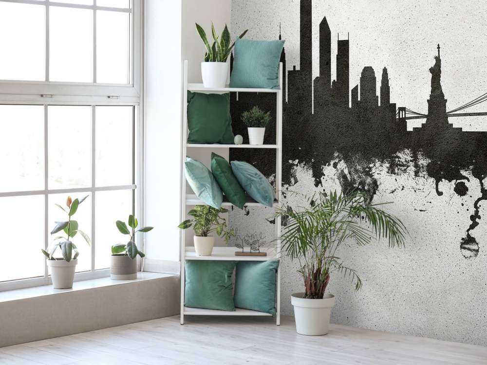 Aquarelle skyline, New York