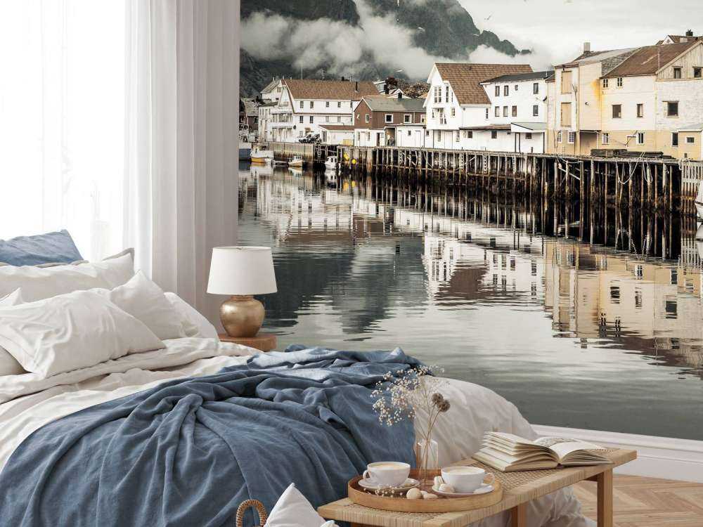 Village de pêcheurs sur les îles Lofoten