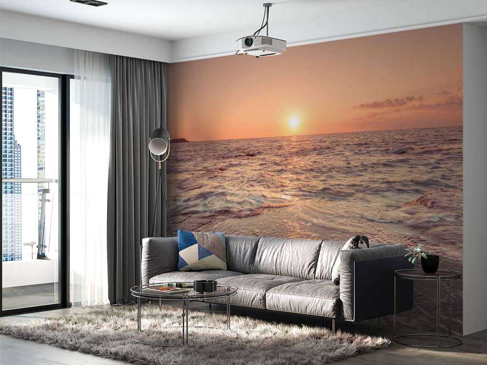 Coucher de soleil sur plage