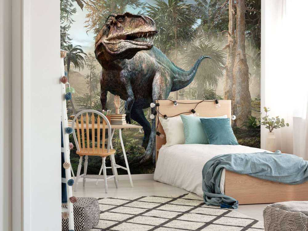 Acrocanthosaurus dans la forêt