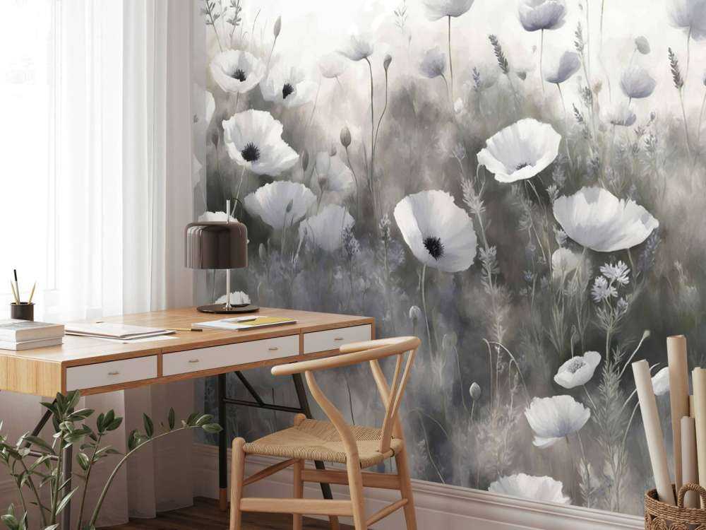 Danse de fleurs sauvages - gris