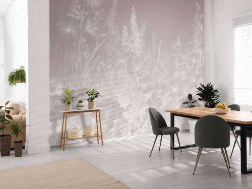 Jardin anglais tendre - rose