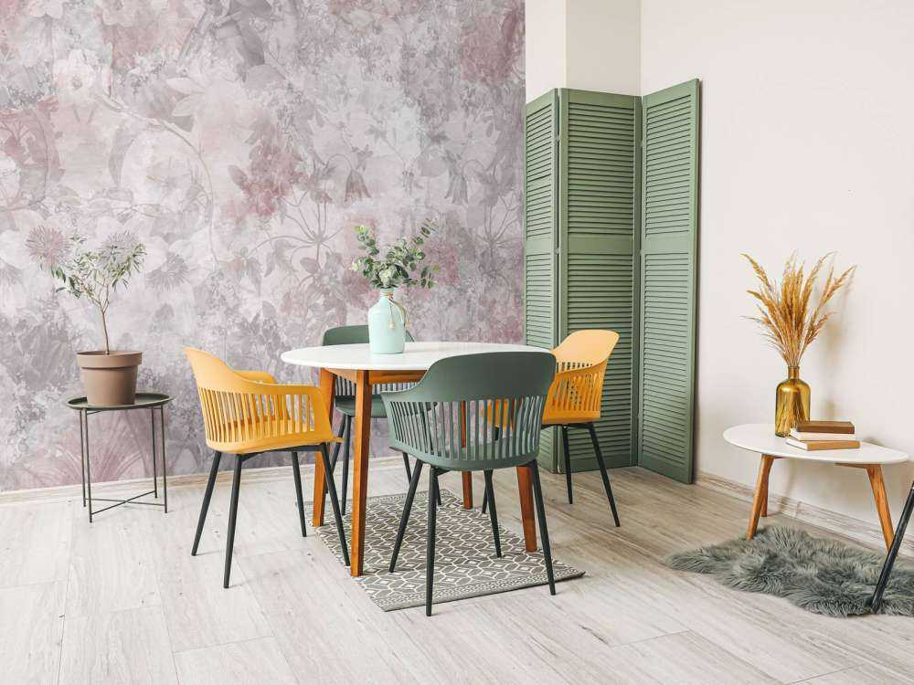 Jardin aquarelle rose