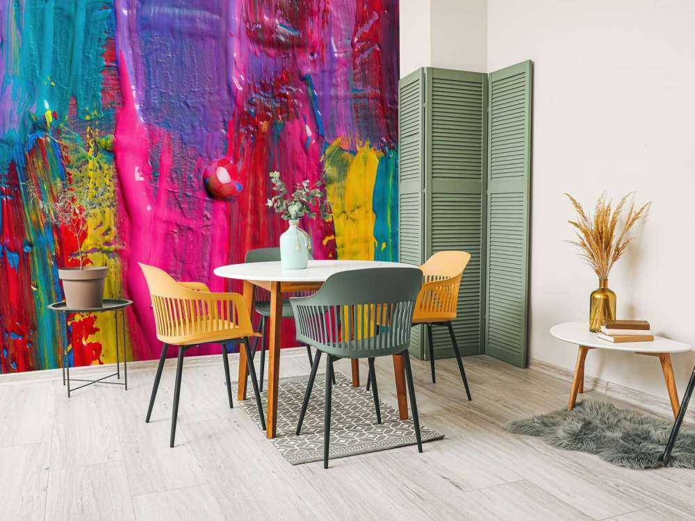 Peinture colorée