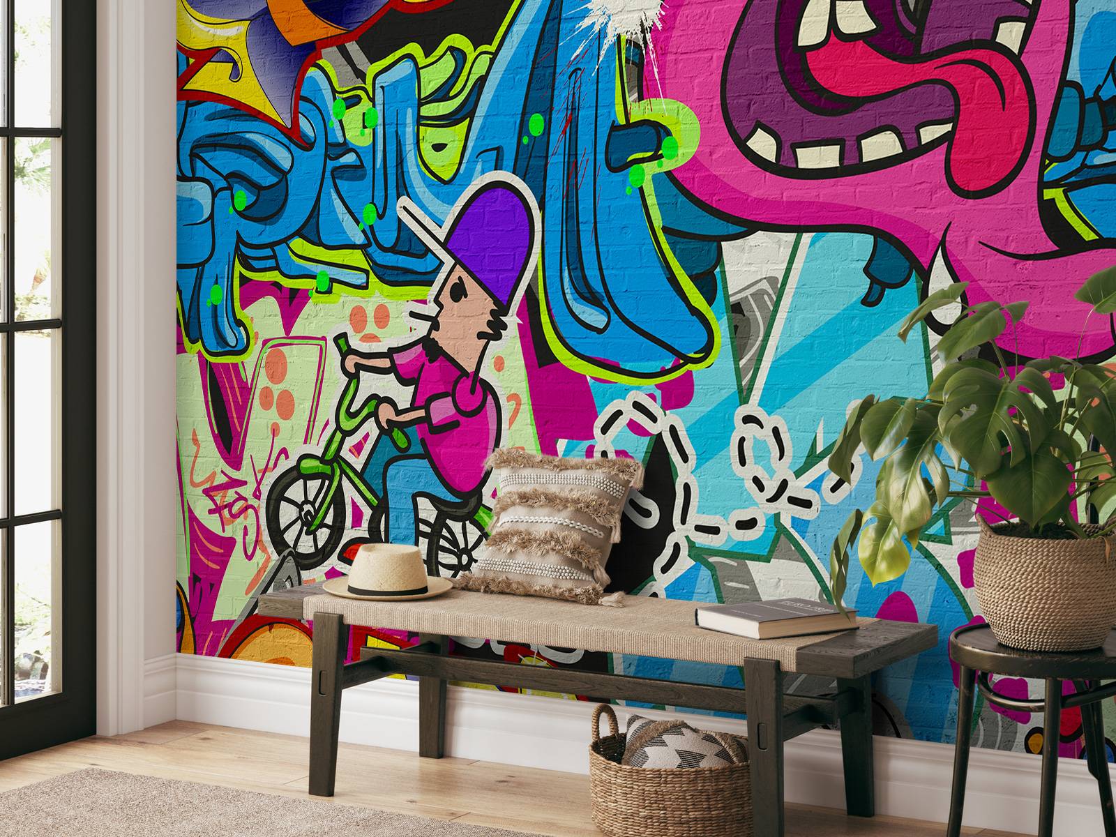 Des graffitis durs